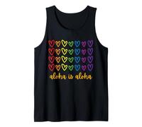 Aloha Love Gay Pride Month Isla Hawaii Camiseta sin Mangas