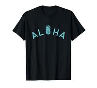 Aloha Modern Pineapple Hawái Camiseta