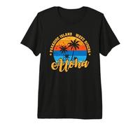 Aloha Paradise Island Wave Rides Surf Camiseta Premium