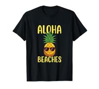 Aloha Playas Vacaciones Tropicales Océano Surfer Island Paradise Camiseta
