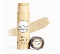 Aloha Sun Stick SPF 50+ (Beige), Crema Solar Surf, Protector Solar Mineral Con Color en Barra, 20g