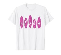 Aloha Surfing, Playa Surfboard Mujeres Niñas Hawaii Surfer Camiseta