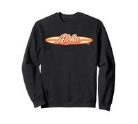 Aloha - Tabla de Surf Retro Hawaiana Tropical con guión de Playa Sudadera