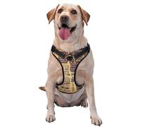 Aloha Tiki - Arnés reflectante para perro de liberación rápida con 2 hebillas de liberación rápida, 4 tamaños XL, ideal para paseos al aire libre y caminatas