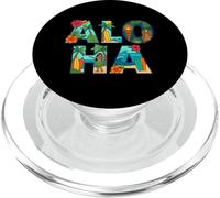 Aloha Tropical Hawaiian Vacation Island Viajero PopSockets PopGrip para MagSafe
