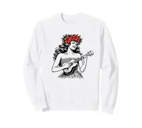 Aloha Ukelele Hula Haku Lei Hawaii Sudadera