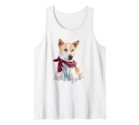 Aloka - El Paseo por la Paz Perro Difundiendo Esperanza Acuarela Camiseta sin Mangas