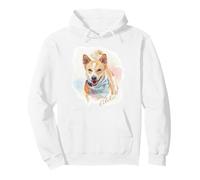 Aloka - The Walk for Peace Dog Spreading Hope Watercolor Sudadera con Capucha