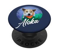Aloka - The Walk for Peace Monk Dog Spreading Hope PopSockets PopGrip Adhesivo