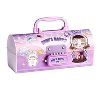 Alokik Enterprise Kids All Pencil Box Compass Box Lock Pencil Box Pencil Pouch Big Pencil Pouch, Mini's Happy Time - Estuche para lápices, Bolsas y estuches para portátiles