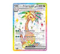 Alolan Exeggutor ex 225/191 - Tarjeta de Pokémon de arte completo ultra rara | Cartas Pokémon brillantes | Pokémon EX | Chispas emergentes | Pokémon escarlata y violeta | Titan Cards autenticado
