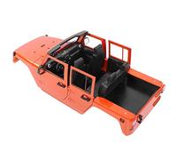 Alomejor 1/10 RC Carrito DE Car Carro Durable Kit sin Ensamblar para SCX10 90046 313 Mm Accesorio DE Carcasa Carrocería Automóvil Abierto, Divertido para Ensamblar, Entusiastas RC (Orange)