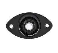 Alomejor 1 4 Conector de Entrada de Guitarra Conector de Guitarra de Metal Montaje en Panel de 6,35 Mm con Tornillos Conexión Apretada Reemplazo Fácil para Reparación de Bajos de Eléctrica (BLACK)