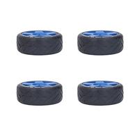 Alomejor 1/8 GT RC Fuerte Agarre en Ruedas de Carretera Resistente Al Desgaste para Coches de Carreras Caucho Plástico Juego de 4 (Blue)