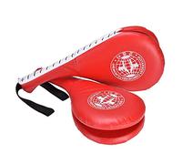 Alomejor 1 par de almohadillas de boxeo doble para entrenamiento de karate, tae kwon, do, boxeo