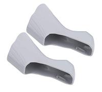 Alomejor 1 par de cubiertas protectoras de palanca de freno de bicicleta de carretera para bicicleta de carretera ST-4700/5800/6800(Gris)