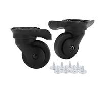 Alomejor 1 Par de Ruedas de Repuesto para Equipaje, Ruedas Giratorias Silenciosas A52 para Maleta de Viaje