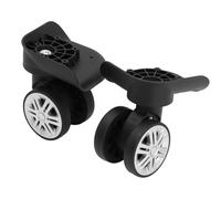 Alomejor 1 par de Ruedas de Repuesto para Maleta, Pieza de Repuesto para Ruedas de Maletero, Amortiguación Silenciosa Resistente Al Desgaste, 9,6 Cm, 5,6 Cm para Cubierta de Carrito de