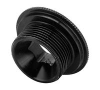 Alomejor 1 Pieza de Tornillo de bielas, M20, Perno de fijación de Brazo de manivela de Bicicleta de Carretera de montaña, aleación de Aluminio, Tornillos de Eje BB, Tapa de Soporte(Negro)