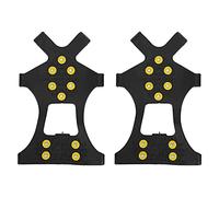 Alomejor 10 Tachuelas Antideslizantes para Nieve, Escalada en Hielo, para Caminatas Seguras en Invierno, Cubierta Antideslizante para Zapatos para Pesca en Hielo, Montañismo y esquí (Cubrezapatos
