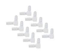Alomejor 10 Uds Codo de 90 Grados Espiga para Manguera Accesorio de Plástico Adaptador de Junta de Púas Duradero para Material PE de Acuario (6MM)