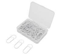 Alomejor 100 Clips de Papel de Metal Grandes en Forma de U para Organizar Documentos, Fotos, Sobres, Tamaño de 2 Pulgadas (WHITE)