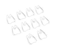 Alomejor 100 Clips de Papel Lindos, Pequeños Clips de Metal para álbumes de Recortes y Uso de Oficina, Diseño en Forma de Diente