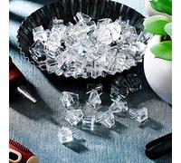 Alomejor 100 Uds. Clavijas de Soporte de Estante Transparentes de 3mm Soportes de Plástico Duraderos para Gabinetes y Estantes (como se muestra)