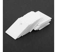 Alomejor 100PCS Hoja Aislante de Cerámica Almohadilla de Enfriamiento Duradera para la Minería del Carbón y las Industrias del Acero 17 X 22 X 1 Mm Color Aluminio