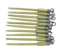 Alomejor 10PCS Accesorios de Pesca Carpa Pesca PVA Bolsas Vástagos Inserto de Terminal Terminal Final Tackle Puré Bolsas sólidas Terminal