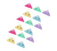 Alomejor 15 Clips de Papel Triangulares Duraderos para Protección de Esquinas de 90 Grados, Clips de Colores Ampliamente Utilizados para Archivos, para Estudiantes y Trabajadores de Oficina