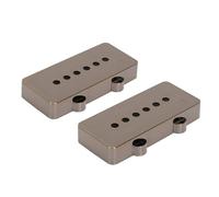 Alomejor 2 Cubiertas para Pastillas de Guitarra, Reemplazo de Carcasa de Pastilla de Plástico Liso para Guitarrista Luthier (Bronce)