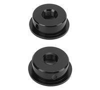Alomejor 2 Piezas TL Placa de Conector de Guitarra Eléctrica Cubierta Redonda de Metal con Tornillos de Montaje, Soporte de Conector de Guitarra de Superficie Brillante, Accesorios de Tamaño