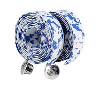 Alomejor 2 Unidades Cintas para Manillar Bicicleta de Carretera y Tapones de Barra - Accesorios para Ciclismo Ajuste Cómodo y Seguro - Ideal para Repuestos y Personalización de Bici (y Blanco)