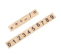 Alomejor 200 Piezas de Azulejos de Números de Madera, Herramienta Educativa Duradera y Liviana para Enseñar Números a los Niños, Ideal para Uso en el Hogar o en el Jardín de Infantes (Mezcla Digital)