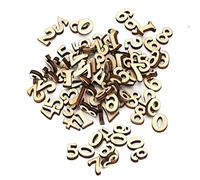 Alomejor 200 Piezas de Virutas de Madera DIY Manualidades Decoración para Niños Juguete Educativo Hoja de Madera para la Comunicación entre e Hijos