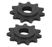 Alomejor 2Pcs E-Scooter Piñón de accionamiento del piñón del Motor 11 Dientes 10 mm Piñón Tipo D Piñón de Cadena de Orificio Interno para Scooter eléctrico