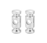 Alomejor 2pcs Guitar String Tree Roller Retenedor Conjunto de Guitarra Eléctrica -accessoire Silver Finish