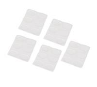 Alomejor 30 Almohadillas de Gel de Tambor Autoadhesivas de Silicona Suave para un Control Eficaz del Tono (Transparente)