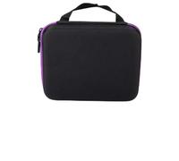 Alomejor 30 Botellas de Aceite Esencial Bolso Organizador Bolsa de Almacenamiento Elástica para Aromaterapia Púrpura (Purple)