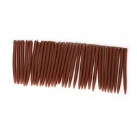 Alomejor 30 unidades/bolsa de 51 mm, antienredos, clips de plomo de seguridad de cola suave, gomas de cambio rápido para mangas de aparejos de pesca (marrón)