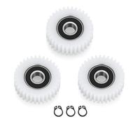 Alomejor 3pcs 36 Dientes 38mm Nylon Engranaje para Bicicleta Eléctrica Motor - Accesorio Profesional de Embrague para Reparación y Mantenimiento - Engranaje de Motor Eléctrico de Alta Durab
