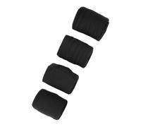 Alomejor 4 bandas para piernas de suave forro polar para caballo, vendajes protectores para y uso ecuestre (negro)