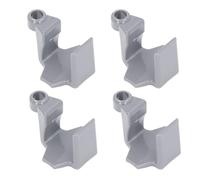 Alomejor 4 Clips para Guardabarros Marinos, Fácil Ajuste, Superficies Más Lisas, Clips de Parachoques para Barcos con Riel de Pontón Cuadrado, con Material ABS, para Parachoques