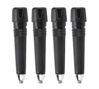 Alomejor 4 Piezas Punta de Goma para Bastones de Senderismo y Trekking - Funda Antideslizante y Duradera para Palos de Marcha Nórdica, Caminata en Montaña y Excursiones al Aire Lib