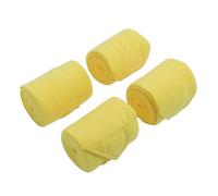 Alomejor 4 Uds. Vendas para Piernas de de Caballo, Vendaje Protector para Piernas de Forro Grueso con Diseño Personalizable para Suministros Ecuestres (Yellow)