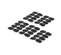 Alomejor 40 Parches de Cojines de Boquilla Negros para Saxofón, Clarinete, Control de Boquilla, Almohadillas para Principiantes, Material de Silicona Saludable (0,3 mm)
