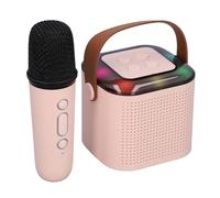 Alomejor 5.3 Niños Altavoz de Karaoke con Micrófono Inalámbrico 6W RGB Luces para Niños Fiesta de Cumpleaños y Canto en Casa