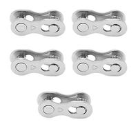 Alomejor 5 Pares de Eslabones Faltantes para Bicicletas 6/7/8/9/10/11/12 Velocidades Eslabones de Cadena de Bicicleta de Liberación Rápida(Universal de 6/7/8 velocidades)