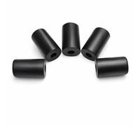 Alomejor 5 Unidades Punta de Clavija para Violonchelo - Protector de Goma Antideslizante y Resistente al Desgaste, Accesorios para Cello, Compatible con Clavijas Estándar (Negro)